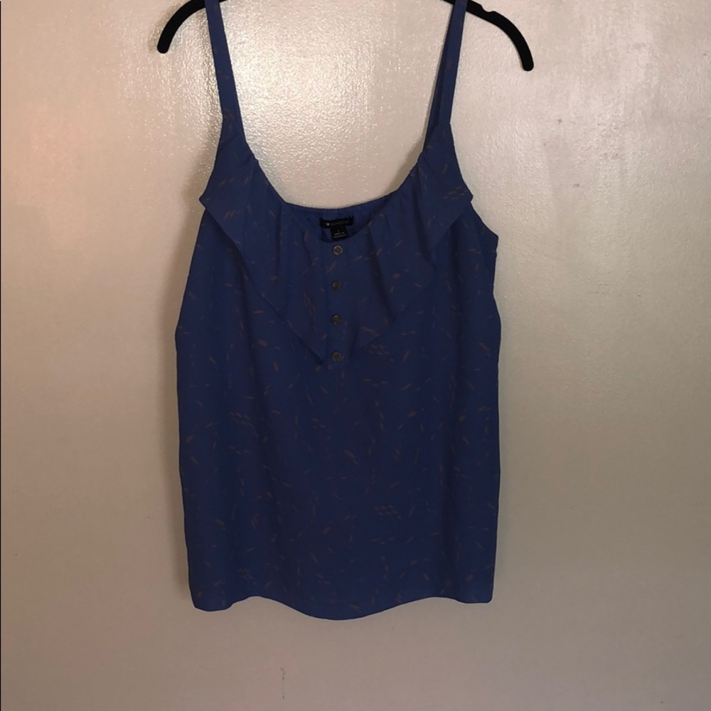 Simple blue drape tank